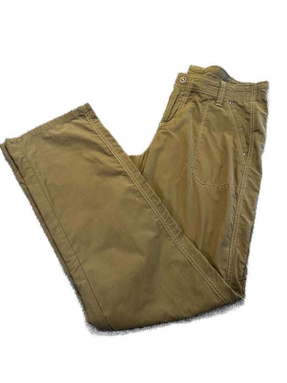 Kuhl Legendary Pants Size 12 REG Olive Green Hiking Camping Outdoor Utility